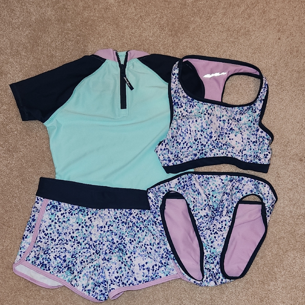 Eddie Bauer Kids Swim Set - Mint and Lavender